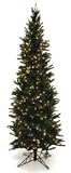 Good Tidings Oregon Pine Artificial Prelit Christmas Tree, 6-1/2-Feet, Clear Lights