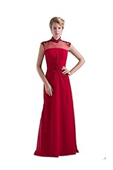 Floor Length Chiffon Jeweled Lace Evening Dress 