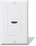 AudioQuest HDMI M1 HDMI wall plate with right-angle interior jack