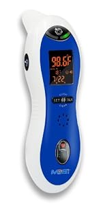 Mobi Technologies Dualscan Ultra Thermometer, White/Blue