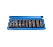Kraft-Steckschl�ssel-Eins�tze, 12,5 (1/2), tief, 10-24 mm, 10-tlg.