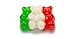 SweetGourmet Christmas Gummi Bears | Red, Green, White | Holiday Candy | 1.5 pounds