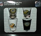 Green Bay Packers Collector Shot Glass 4 Piece Set