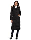 31KaIL320ML. SL160  Hilary Radley Womens Short Zip Front Down Jacket With Snap Placket And Faux Fur Trim