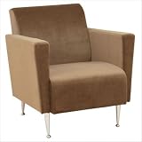 Memphis Velvet Club Chair - Dark Khaki