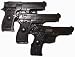 Mens TRIPLE GUN Punk Rock Metal Belt Buckle