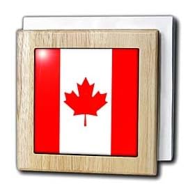 Canadian Flag - 6 Inch Tile Napkin Holder by 3dRose LLC