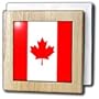 Canadian Flag - 6 Inch Tile Napkin Holder
