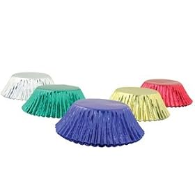 Swift Foil Mini Muffin Baking Cases, Assorted Colours, Set of 75