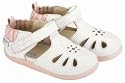 Robeez Tredz Camellia Sandal - White Lightweight Flex Sole Outdoor Shoes ( US size: 4 / 9-12 months / EU Size 19/ UK/AUS 3.5) * 09 Newest Collection -- NEW IMPROVED FIT!! *