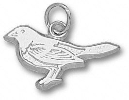 Baltimore Orioles Sterling Silver Bird 7/16