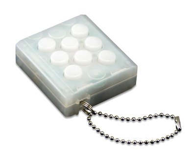 Electronic Bubble Wrap Keychain - White