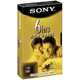 SONY T120HG Blank VHS Video Tape