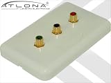 Atlona AT80COMP3 - Wall plate - RCA X 3
