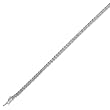 14K White Gold Double Rope Bracelet - 7 inches