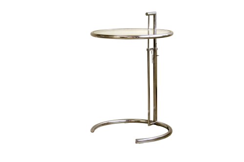 Baxton Studio Eileen Gray-style Stainless Steel Accent Table