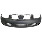 Evan-Fischer EVA17872030084 Bumper Cover Front Facial Plastic Primered With provisions for emblem and grille holes air fog light