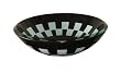 Decolav 1010T-BK Checkered Tempered Glass Vessel, Black