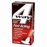 4 Way Fast Acting Nasal Decongestant Spray 1 oz