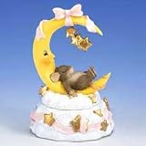 Moon and Stars Mini Lidded Box - Pink