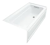 KOHLER K-1122-GRA-0 Archer BubbleMassage 5-Foot Bath, White