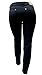 1826 / NINA Rossi Womens Plus Size Stretchy Blue/Black Denim Jeans Skinny Leg Pants