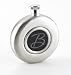PERSONALIZED Engraved 5 Oz MANHATTAN Round LIQUOR FLASK Monogram Stainless Steel