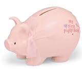 Ceramic Piggy Bank Small Pink 11.5cm