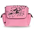 Fleurville Pink Bottle Flower Re-Run Messenger Diaper Bag Free Shipping