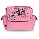 Fleurville Pink Bottle Flower Re-Run Messenger Diaper Bag Free Shipping