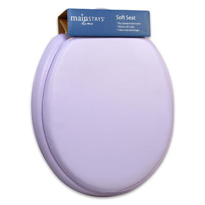 LILAC Purple Padded SOFT Toilet Seat with Lid, Standard Size