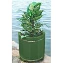 20" Recycled Tuscan Veranda Outdoor Garden Planter - Amber & Electric Lime Green