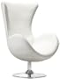 Zuo Modern ANDROMEDA CHAIR (White) (44" H x 29.5" W x 30" D)
