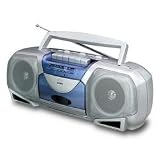 COBY CX244 Portable Stereo Radio & Cassette Recorder