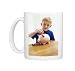 Child with a piggy bank Photo Mugs