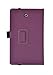 Ionic Leather Stand 2014 Samsung Galaxy Tab 4 8.0 8-Inch Case (Purple/White)