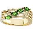 14K Yellow Gold Emerald Ring