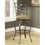 Hillsdale furniture - Hillsdale Marin Swivel Bar Stool - Brown Powder Coat