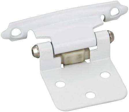 25 Pair- White Flush Cabinet Hinges