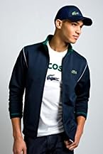 Full Zip Track Jacket with Piping and Logo at Back