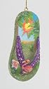 December Diamonds Flip Flop Flamingo Ornament-Rhinestones Sparkle!