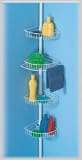 Four Shelf Tension Pole Bath Caddy
