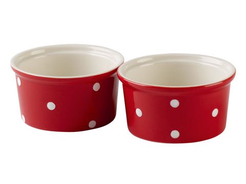 Spode Baking Days Red Bake and Serve 4 Inch Ramekin’s Set of 2