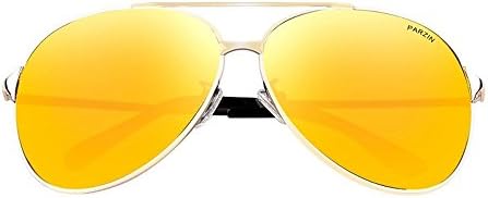 Male Ms. tide polarized sunglasses driving sunglasses sunglasses yurt (Gold frame Orange)