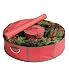 36" Wreath Bag with Center Storage - Holiday Storage Container (Red/Green) (8"H x 36"W x 8"D)