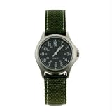 RAM Instrument RAMW1002R Field Watch, Rugged, Stainless Steel Case, Green Nylon Strap, Black Face