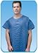 3/4 Open Blue Patient Gown -XL