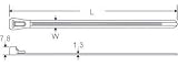 Kabelbinder lösbar 150x8mm 100St. extra stark !!!