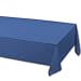 Creative Converting 71-0239B 108-Inch Length by 54-Inch Width True Blue Color Plastic Lined Table Cover (Case of 24)