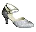 Wedding Shoes - Silver Sparkle Doreen - Ballroom or Latin Dancing Shoes